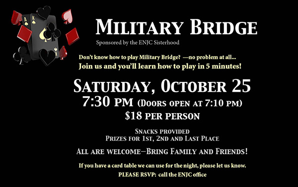 Sisterhood invites you to another fun night of cards